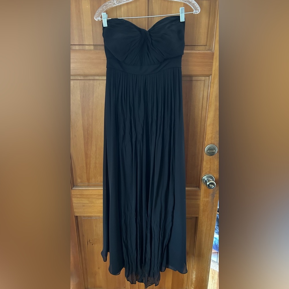 Worn once! Black chiffon Jenny Yoo convertible bridesmaid dress